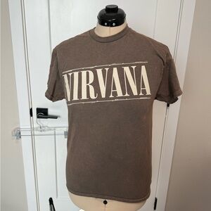NIRVANA Brown Short Sleeve Tee